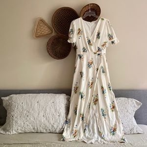 Madewell Magdalena Corsage Ruffle Sleeve MaxiDress